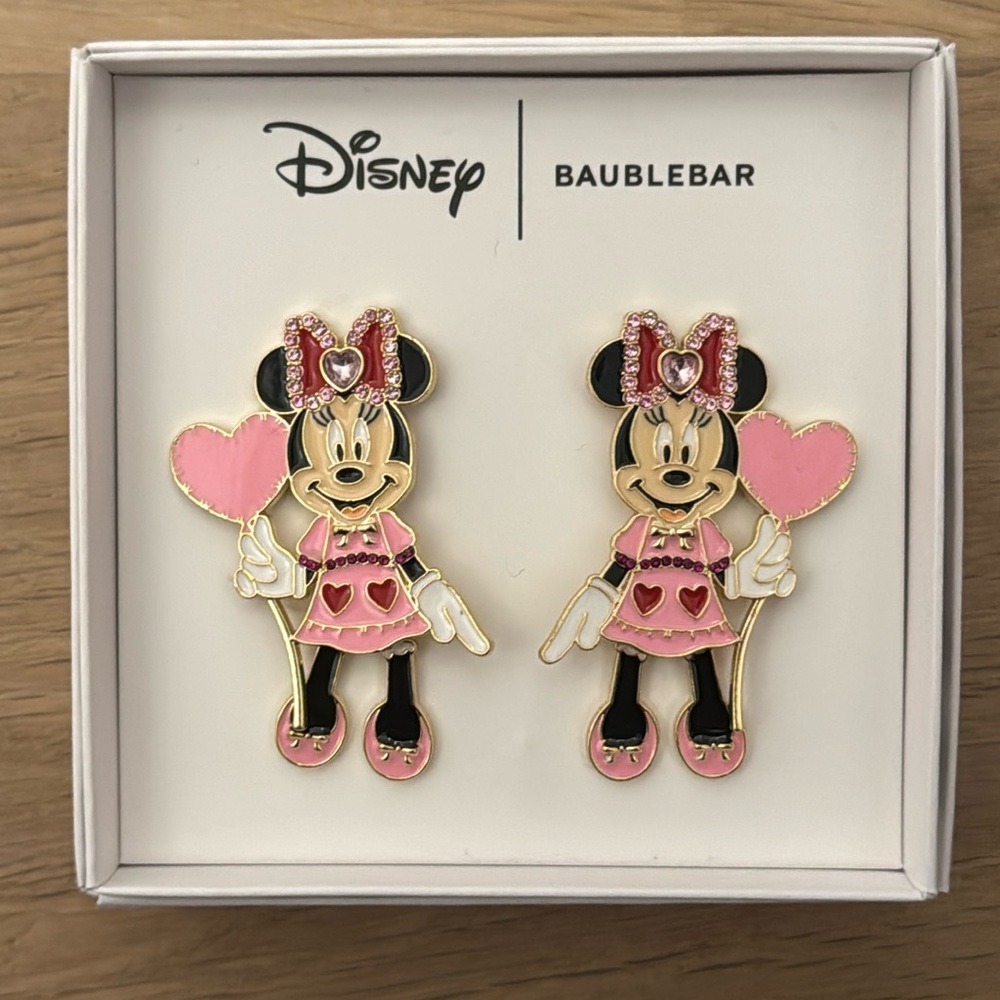 Disney BaubleBar Minnie Mouse Earrings - Picture 1 of 4